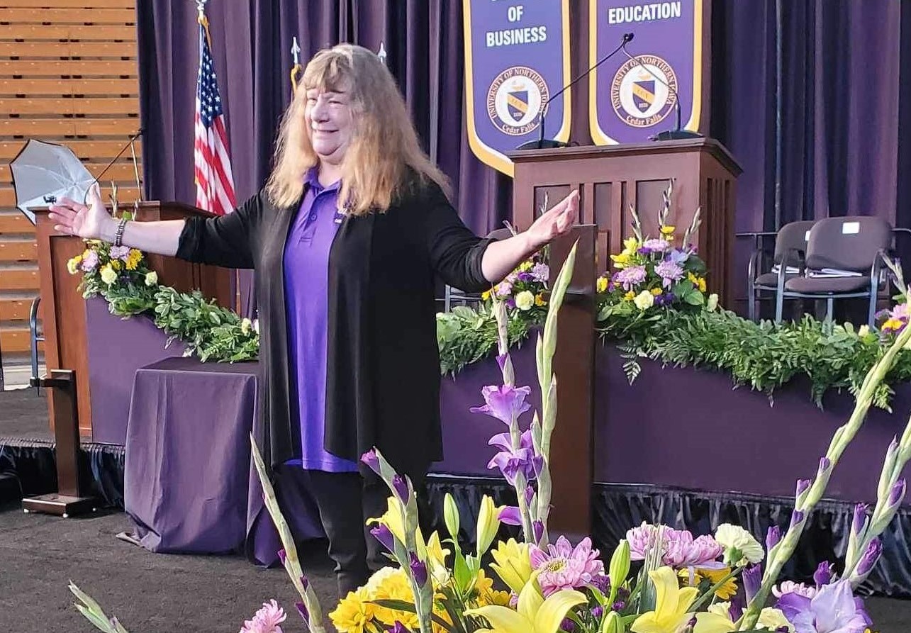 Janet Eicke at Spring 2024 commencement
